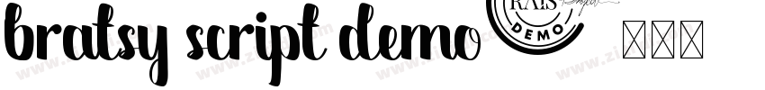 bratsy script demo字体转换